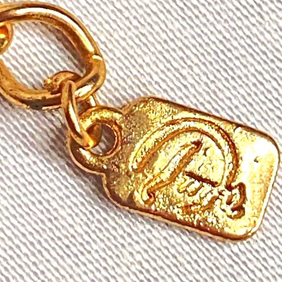 Signed Bib Necklace Fruity Pebbles Teardrop Acrylic Beads On Gold Tone Chain - Picture 11 of 12